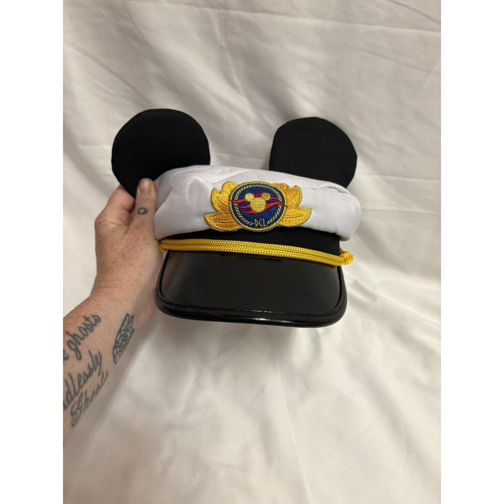 Vintage Disney Cruise Line Captain Mickey Mouse Hat Youth Infant Size